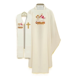 Ornat i stuła "Baranek"