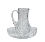 Dzbanek kryształowy i tacka(WR731D)