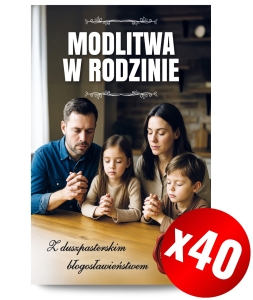 Modlitwa w rodzinie. Z duszpasterskim.. (PAKIET 40egz)