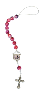 Różaniec do samochodu - ŚW. RITA Z CASCII (SGS101)