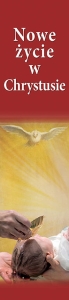 Baner Nowe życie w Chrystusie - pionowy (D15005)