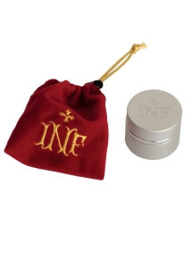 Pojemnik na olej w ozdobnym etui - z napisem INF (MXW06)