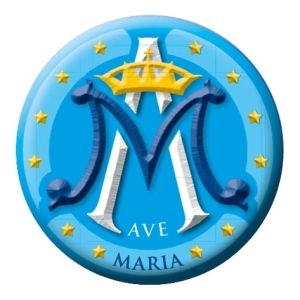 AVE MARIA - naklejka samochodowa z serii: „PROWADŹ MNIE, PANIE, TWOIMI DROGAMI" (1) (SGN020)