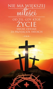 Baner na Wielki Post "Nie ma większej miłości..." (DE2207)