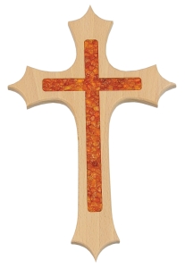 Krzyż z bursztynem (MX1955)