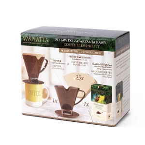 Vaspiatta Zestaw Do Zaparzania Kawy Brazil Santos 250g (VZDZKB)