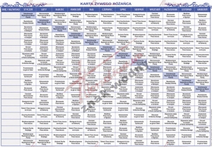 Karty koła żywego różańca (HL0013)