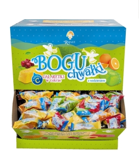 Boguchwałki - galaretki w cukrze z sokiem malinowym (2kg) 