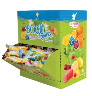 Boguchwałki - galaretki w cukrze z sokiem malinowym (2kg) 