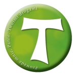 KRZYŻ FRANCISZKAŃSKI „TAUKA” - naklejka samochodowa z serii: „PROWADŹ MNIE, PANIE, TWOIMI DROGAMI" (SGN017)