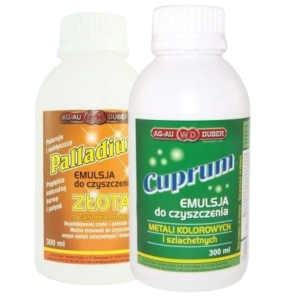 Zestaw 2 emulsji do czyszczenia metali i złota (AGCP01)