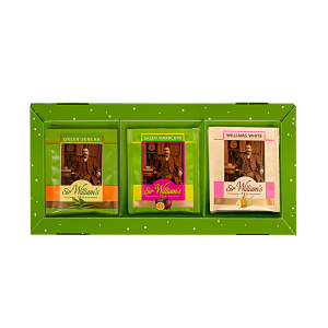 BOMBONIERKA 15 HERBAT SIR WILLIAM'S TEA - HERBATY ZIELONE I BIAŁA (SWBZ23)