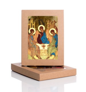 Ikona Święta Trójca  na desce (GA3028)