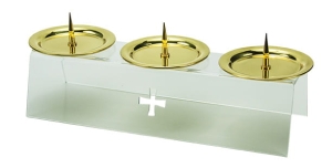 Świecznik ołtarzowy potrójny  (NLJSP3)